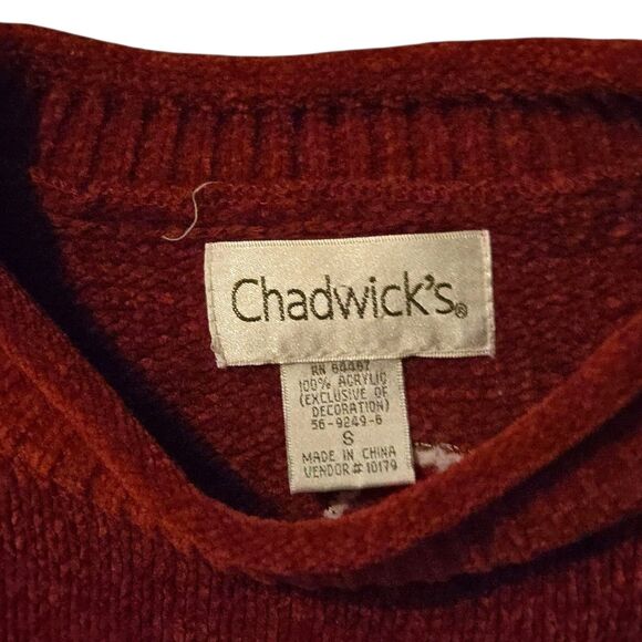 VTG Chadwick's Small 100% Acrylic Holiday Chenille Leopard Ugly Snowman - Picture 5 of 7